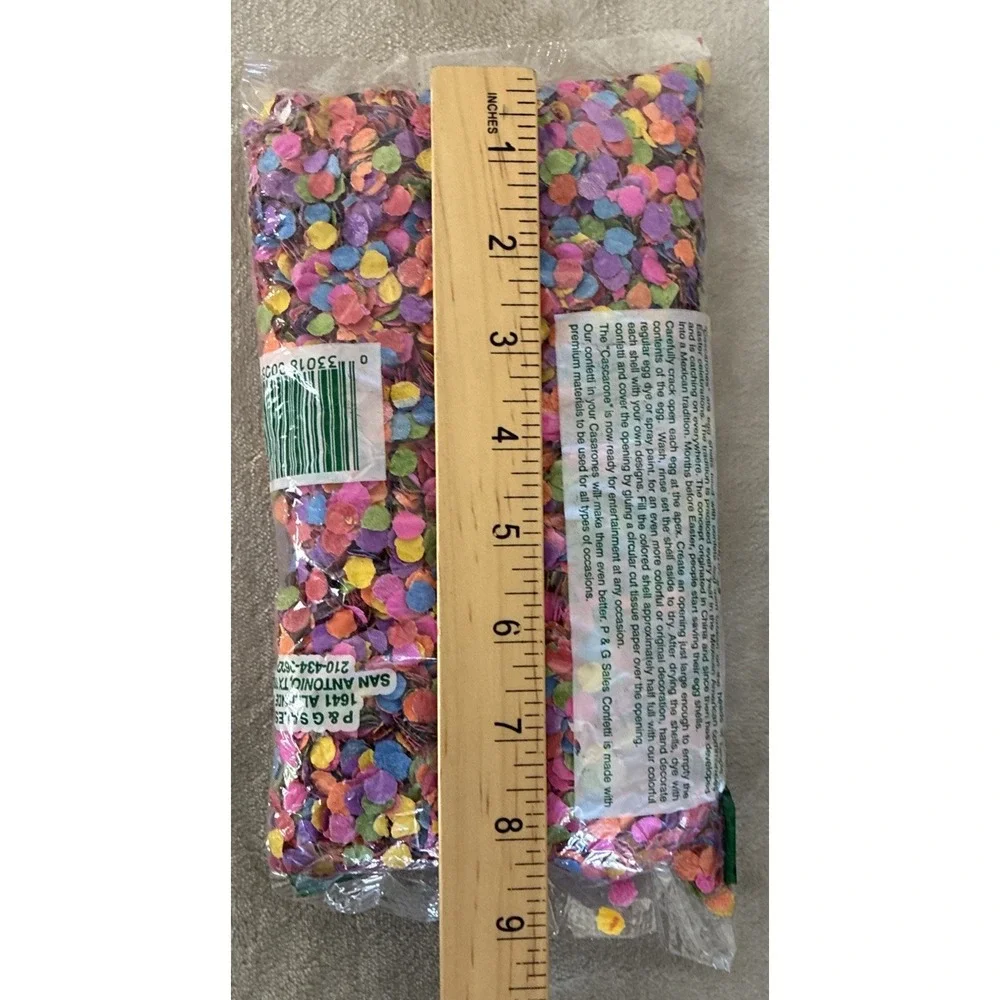Confetti Multicolor‎ Pastel 3 oz All-Occasion Cascarones Easter Baskets Vintage